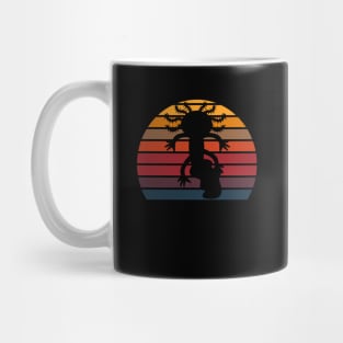 Axolotl Sunset Grid Mug